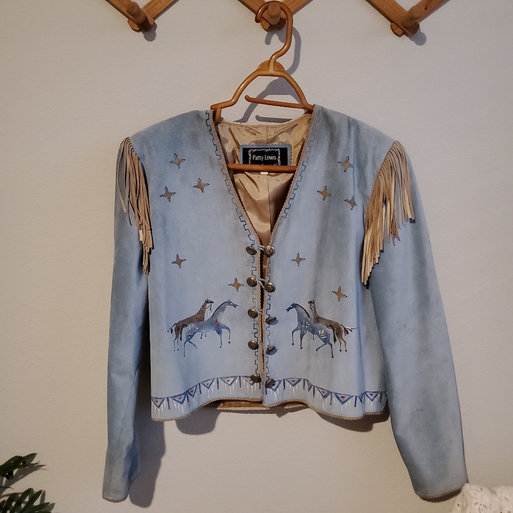 Patty Lewis leather Suede Jacket